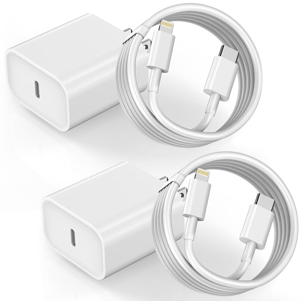 2Pack iPhone Fast Charger, Type C Charger Fast Charging Power Delivery Fast Char